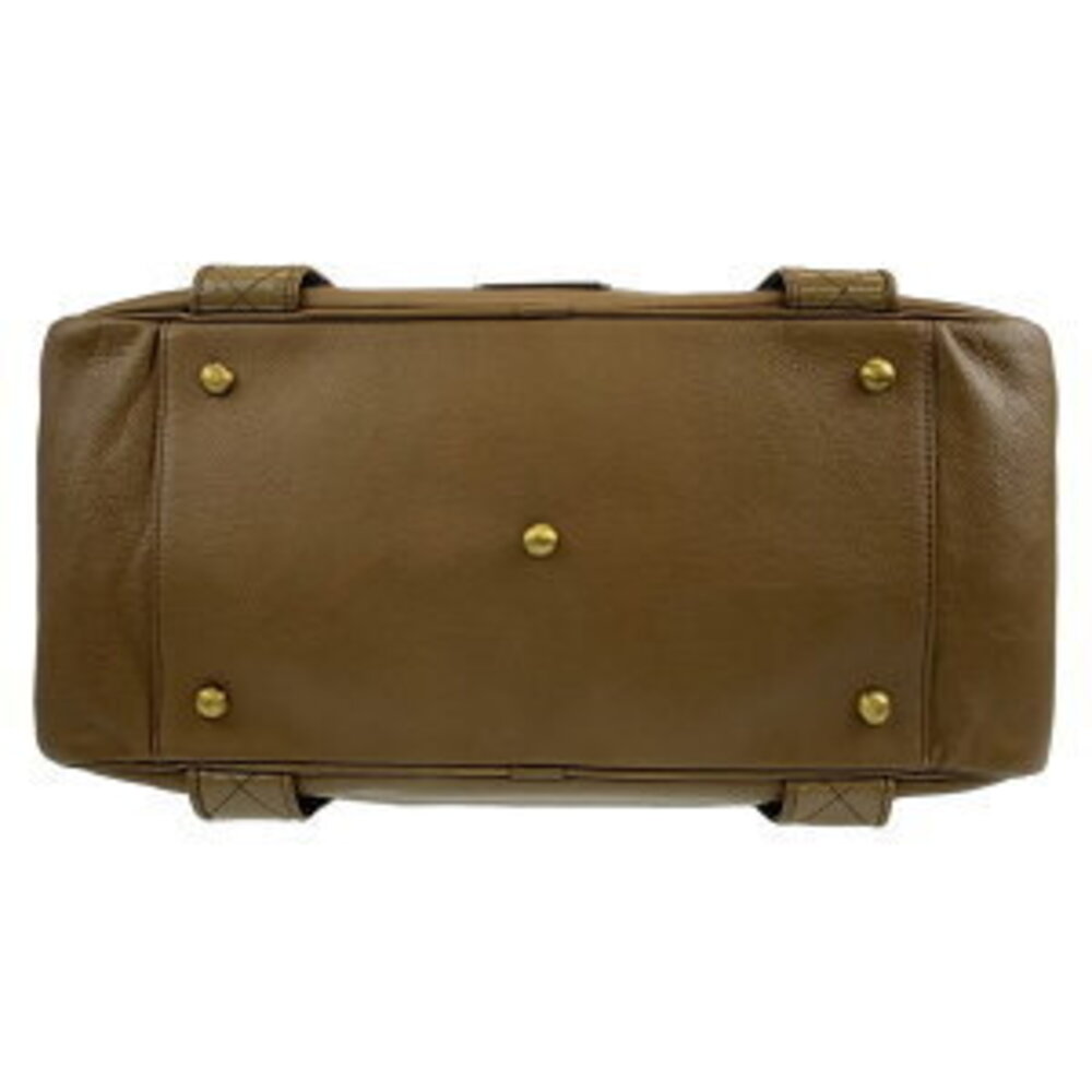 Burberry check Khaki Green brown leather handbag shoulder bag - Picture 8 of 10